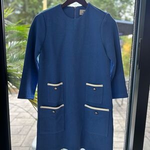 NWOT Tuckernuck Blue Dress with White Trim